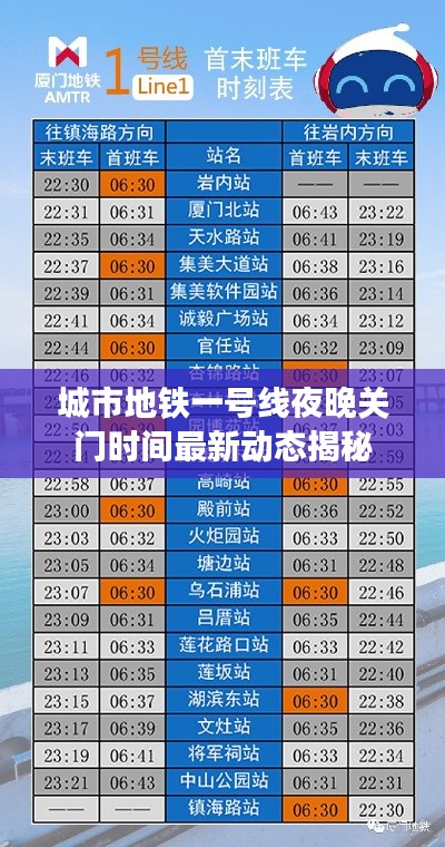 城市地铁一号线夜晚关门时间最新动态揭秘