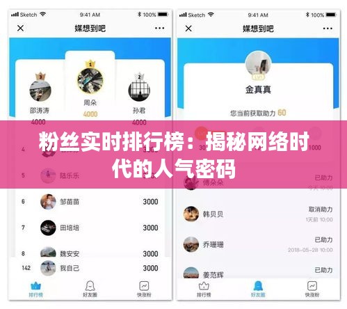 粉丝实时排行榜：揭秘网络时代的人气密码