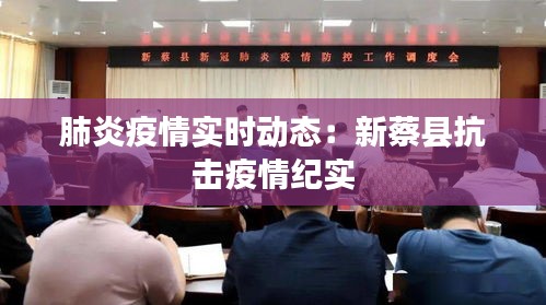 肺炎疫情实时动态：新蔡县抗击疫情纪实