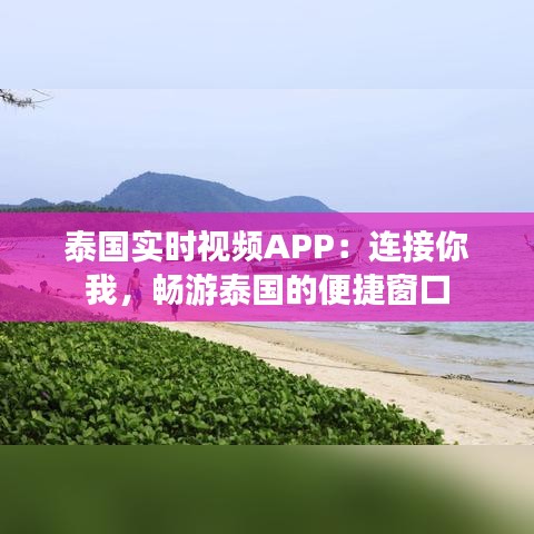 泰国实时视频APP：连接你我，畅游泰国的便捷窗口