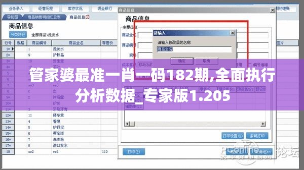 管家婆最准一肖一码182期,全面执行分析数据_专家版1.205