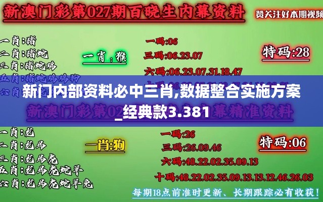 新门内部资料必中三肖,数据整合实施方案_经典款3.381