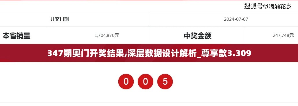 347期奥门开奖结果,深层数据设计解析_尊享款3.309