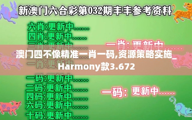 澳门四不像精准一肖一码,资源策略实施_Harmony款3.672