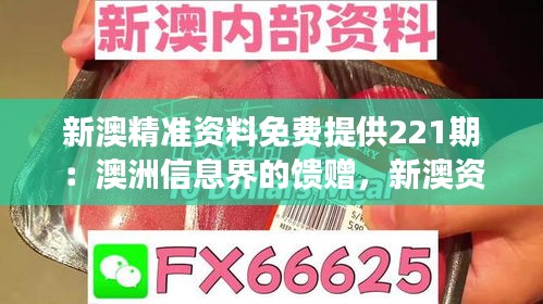 新澳精准资料免费提供221期：澳洲信息界的馈赠，新澳资料免费大放送