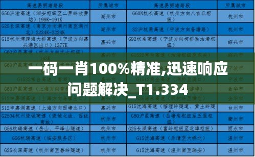 一码一肖100%精准,迅速响应问题解决_T1.334