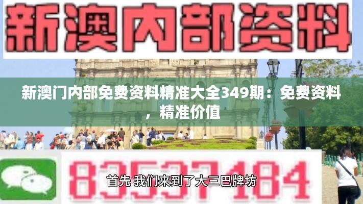 新澳门内部免费资料精准大全349期：免费资料，精准价值