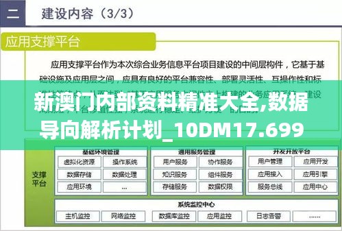 新澳门内部资料精准大全,数据导向解析计划_10DM17.699