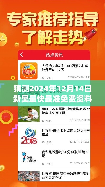 猜测2024年12月14日新奥最快最准免费资料：把握新奥脉搏的先机