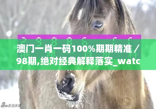 澳门一肖一码100%期期精准／98期,绝对经典解释落实_watchOS1.685