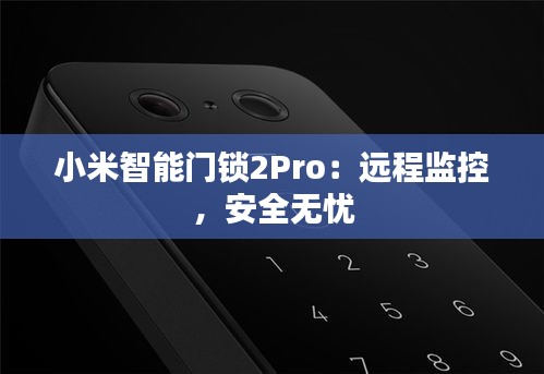 小米智能门锁2Pro：远程监控，安全无忧