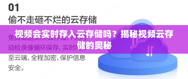 视频会实时存入云存储吗？揭秘视频云存储的奥秘