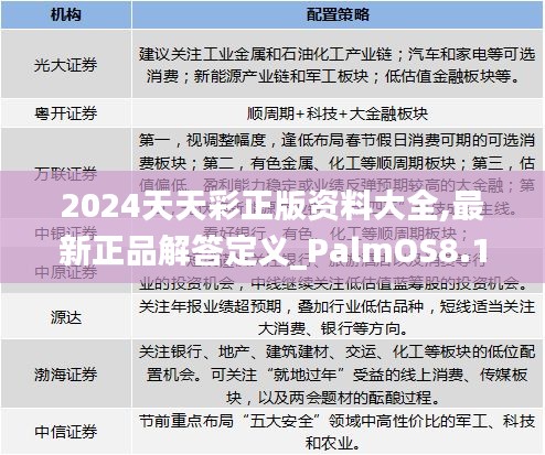 2024天天彩正版资料大全,最新正品解答定义_PalmOS8.178