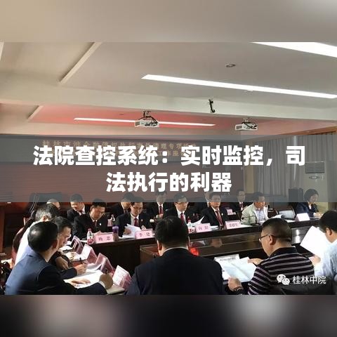 法院查控系统：实时监控，司法执行的利器