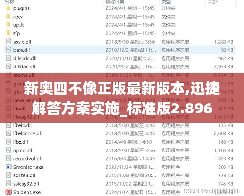 新奥四不像正版最新版本,迅捷解答方案实施_标准版2.896