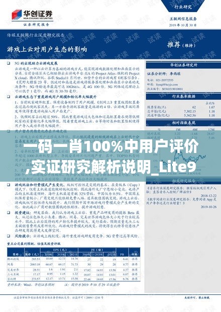 一码一肖100%中用户评价,实证研究解析说明_Lite9.772