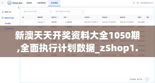 新澳天天开奖资料大全1050期,全面执行计划数据_zShop1.190