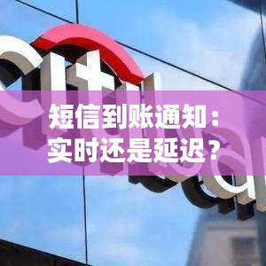 短信到账通知：实时还是延迟？揭秘银行服务的现代便利