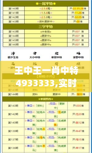 王中王一肖中特4933333,实时更新解析说明_WP110.883