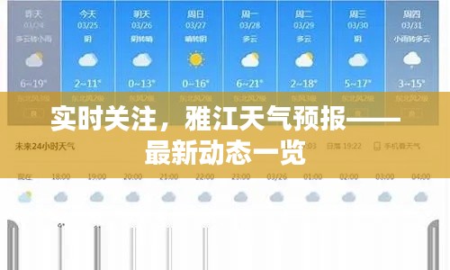 实时关注，雅江天气预报——最新动态一览