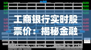 工商银行实时股票价：揭秘金融市场中的“晴雨表”