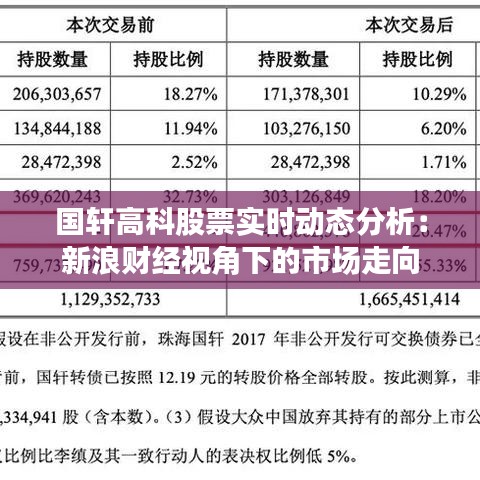 国轩高科股票实时动态分析：新浪财经视角下的市场走向