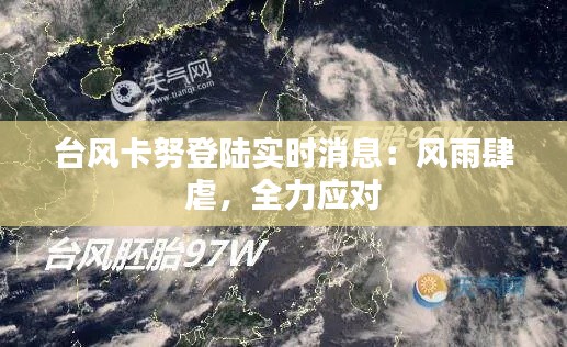 台风卡努登陆实时消息：风雨肆虐，全力应对