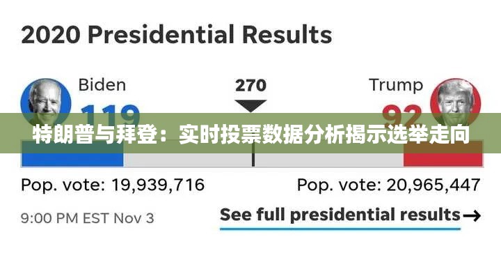 特朗普与拜登：实时投票数据分析揭示选举走向