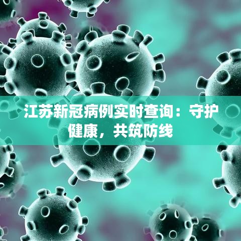 江苏新冠病例实时查询：守护健康，共筑防线