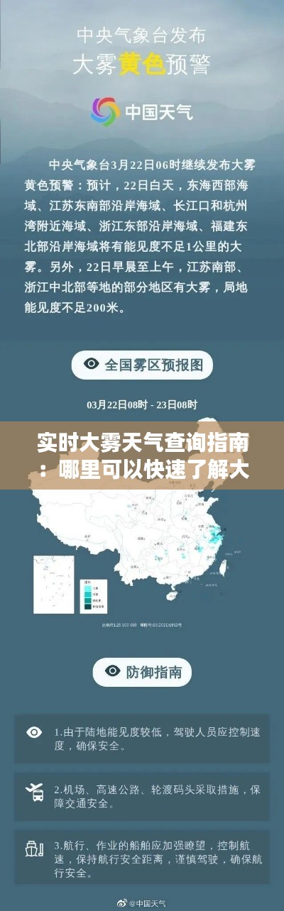 实时大雾天气查询指南：哪里可以快速了解大雾分布