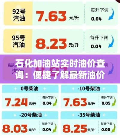 石化加油站实时油价查询：便捷了解最新油价信息