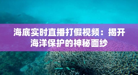 海底实时直播打假视频：揭开海洋保护的神秘面纱