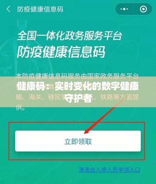 健康码：实时变化的数字健康守护者