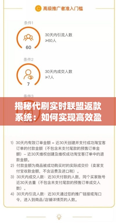 揭秘代刷实时联盟返款系统：如何实现高效盈利