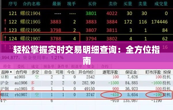 轻松掌握实时交易明细查询：全方位指南