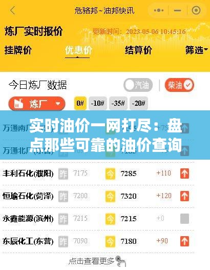 实时油价一网打尽：盘点那些可靠的油价查询网站