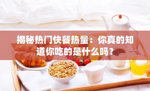 揭秘热门快餐热量：你真的知道你吃的是什么吗？