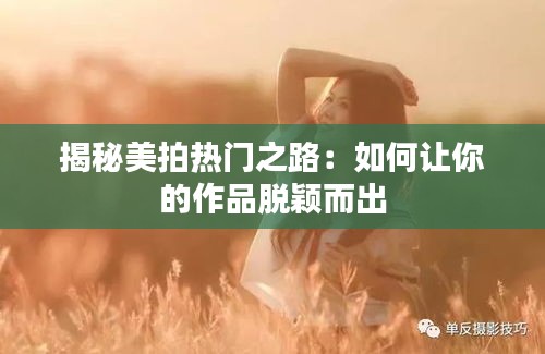 揭秘美拍热门之路：如何让你的作品脱颖而出