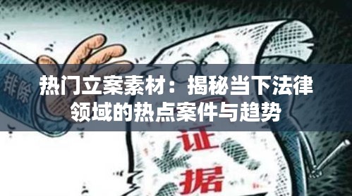 热门立案素材：揭秘当下法律领域的热点案件与趋势