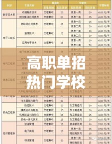 高职单招热门学校排名榜：揭秘热门院校，助力学子梦想起航