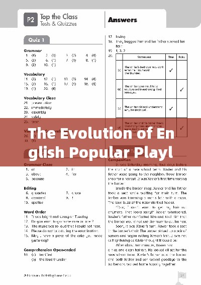 The Evolution of English Popular Playlists: A Journey Through Time and Taste