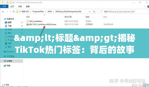 &lt;标题&gt;揭秘TikTok热门标签：背后的故事与影响力&lt;/标题&gt;