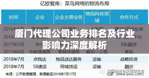 厦门代理公司业务排名及行业影响力深度解析