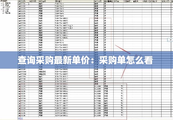 查询采购最新单价：采购单怎么看 