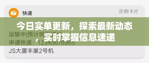 今日实单更新，探索最新动态，实时掌握信息速递