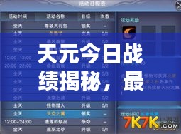 天元今日战绩揭秘，最新消息抢先看