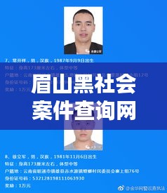 眉山黑社会案件查询网最新：眉山黑恶势力在逃人员名单 