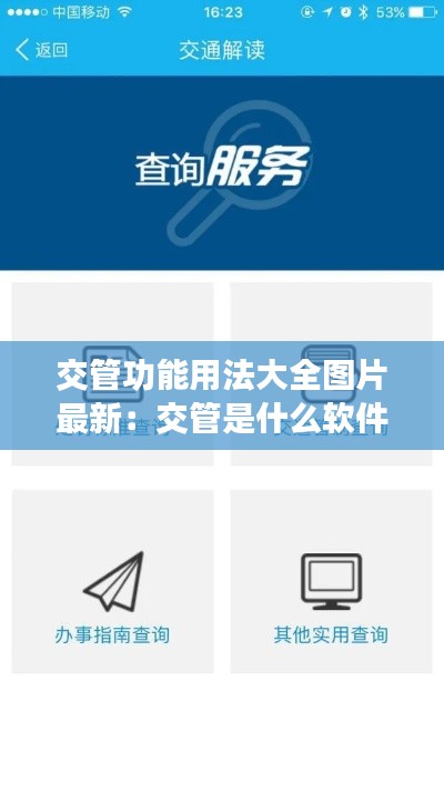 交管功能用法大全图片最新：交管是什么软件 