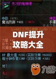 DNF提升攻略大全，最新详细指南助你飞速成长！