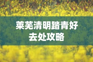 莱芜清明踏青好去处攻略